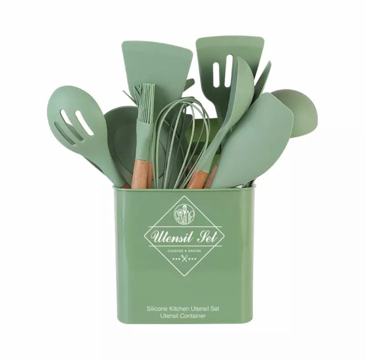 13pcs Silicone Kitchenware Heat Resistant Utensils Set With Spoon Holder, Non-Stick Heat Resistant Silicone Cookware Set, Silicone Cooking Utensils Set With Holder 13pcs Silicone Kitchenware Heat Resistant Utensils Set With Spoon Holder, Non-Stick Heat Resistant Silicone Cookware Set, Silicone Cooking Utensils Set With Holder